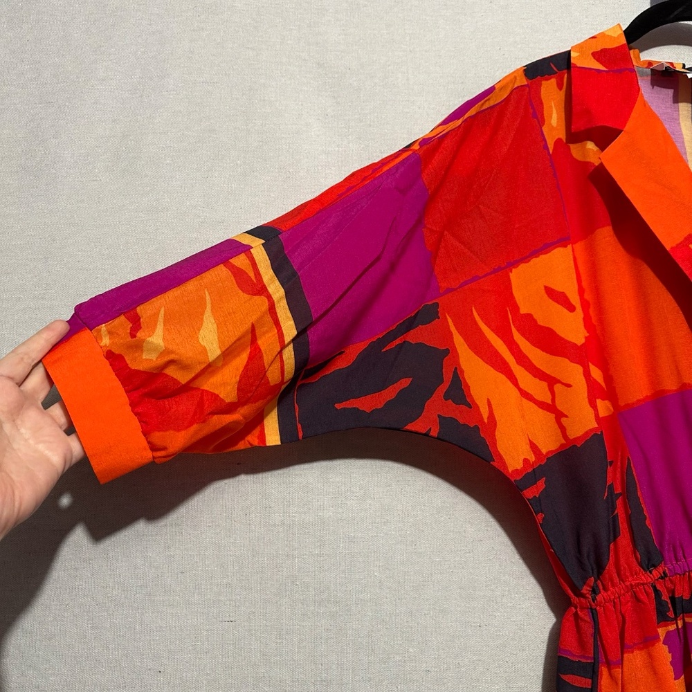 J. Ellis Abstract Midi Dress - size 16 - Picture 3 of 7